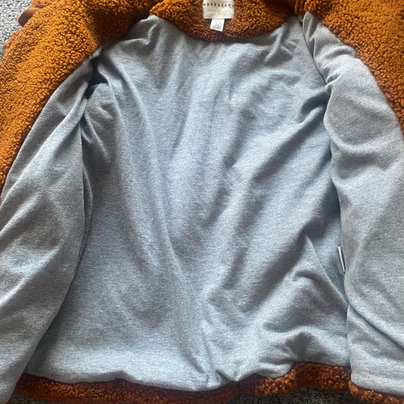 Anthropologie Marrakech sherpa teddy moto jacket rust /bronze color small - Picture 12 of 12